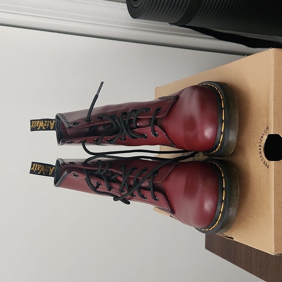 Cherry Red 1460 Vegan Leather Boot - Picture 2 of 4